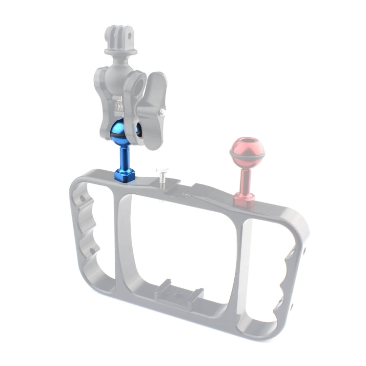PULUZ 1/4 inch Screw Aluminum Ball Adapter Mount for GoPro, Insta360, DJI and Other Action Cameras, Diameter: 2.5cm(Blue) - HoMEdemic™ 