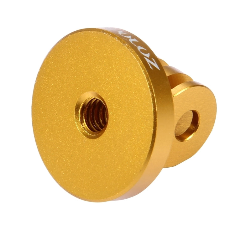 PULUZ 1/4 inch Screw Hole Tripod Mount CNC Adapter for GoPro, Insta360, DJI and Other Action Cameras(Gold) - HoMEdemic™ 