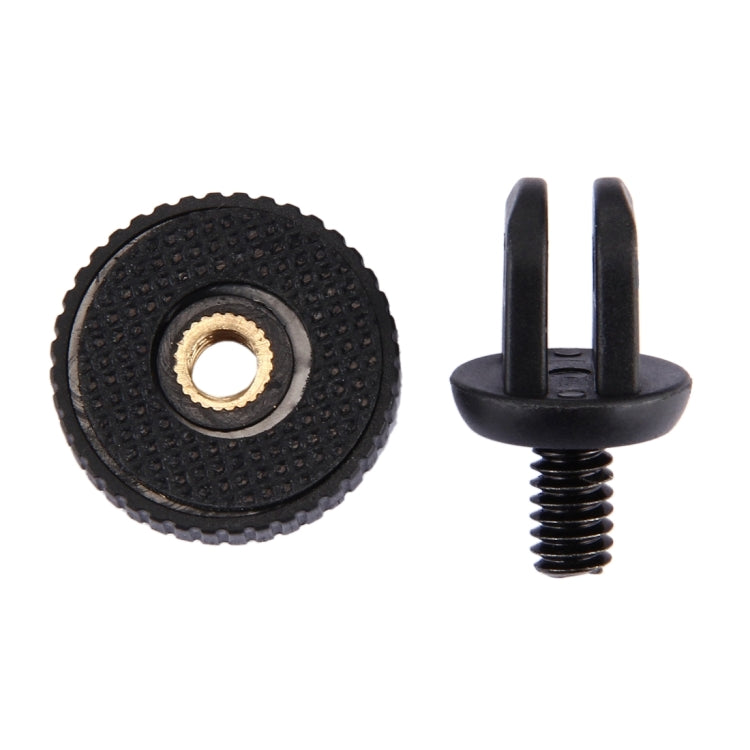 PULUZ 1/4 inch Screw Tripod Mount Adapter for GoPro, Insta360, DJI and Other Action Cameras 5mm Diameter Screw Hole, 3.3cm Diameter - HoMEdemic™ 