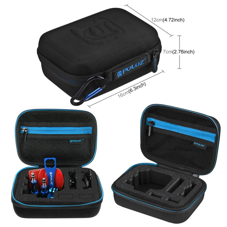 PULUZ 13 in 1 CNC Metal Accessories Combo Kits with EVA Case (Screws + Surface Mounts + Tripod Adapter + Storage Bag + Wrench) for GoPro, Insta360, DJI and Other Action Cameras - HoMEdemic™ 