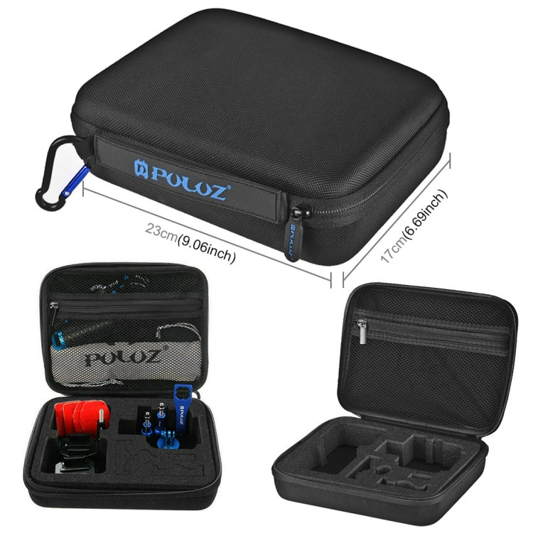 PULUZ 16 in 1 CNC Metal Accessories Combo Kits with EVA Case (Screws + Surface Mounts + Tripod Adapter + Extendable Pole Monopod + Storage Bag + Wrench) for GoPro, Insta360, DJI and Other Action Cameras - HoMEdemic™ 