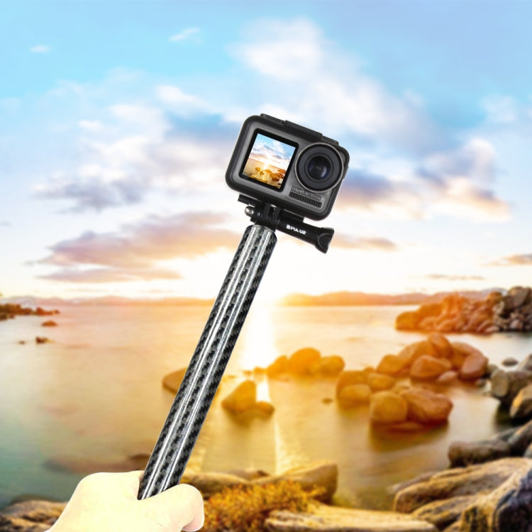 PULUZ 165mm Aluminum Alloy Carbon Fiber Floating Buoyancy Selfie-stick Extension Arm Rods for GoPro, Insta360, DJI and Other Action Cameras - HoMEdemic™ 