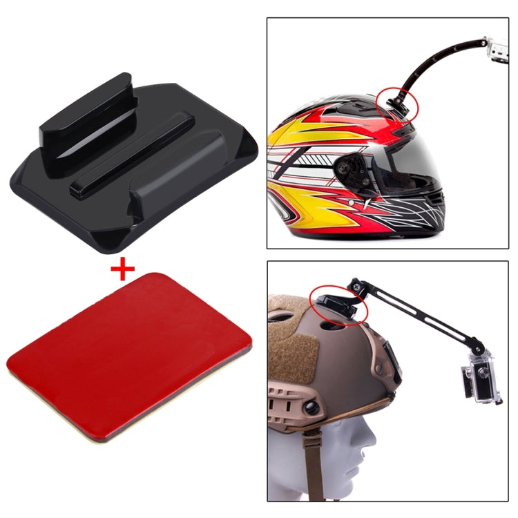 PULUZ 2 Curved Surface Mounts + 2 Adhesive Mount Stickers for PULUZ Action Sports Cameras Jaws Flex Clamp Mount for GoPro, Insta360, DJI and Other Action Cameras - HoMEdemic™ 