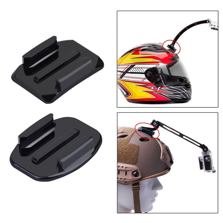 PULUZ 2 PCS Curved Surface Mounts + 2 PCS Flat Surface Mounts + 4 PCS Adhesive Mount Stickers for PULUZ Action Sports Cameras Jaws Flex Clamp Mount for GoPro, Insta360, DJI and Other Action Cameras - HoMEdemic™ 