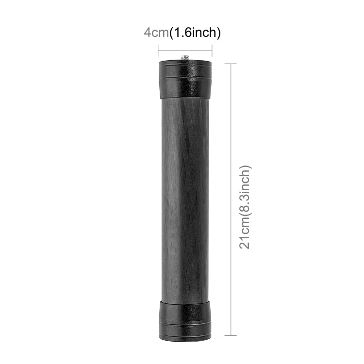PULUZ 21cm Carbon Fiber Extension Monopod Stick for DJI / MOZA / Feiyu V2 / Zhiyun G5 Gimbal(Black) - HoMEdemic™ 