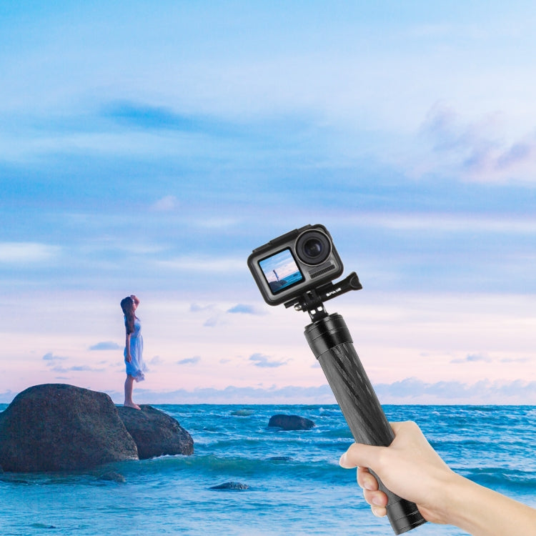 PULUZ 21cm Carbon Fiber Extension Monopod Stick for DJI / MOZA / Feiyu V2 / Zhiyun G5 Gimbal(Black) - HoMEdemic™ 