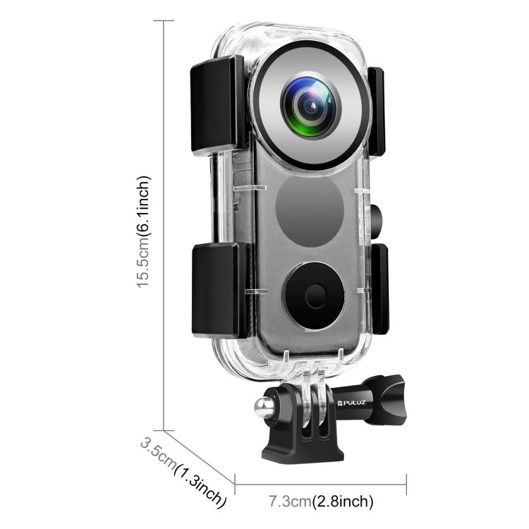 PULUZ 30m Underwater Waterproof Housing Case for Insta360 ONE X2(Transparent) - HoMEdemic™ 