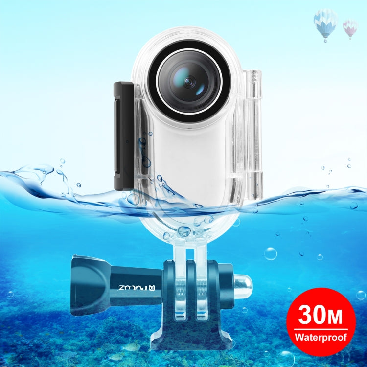 PULUZ 30m Underwater Waterproof Housing Protective Case for Insta360 GO 2, with Base Adapter & Screw(Transparent) - HoMEdemic™ 