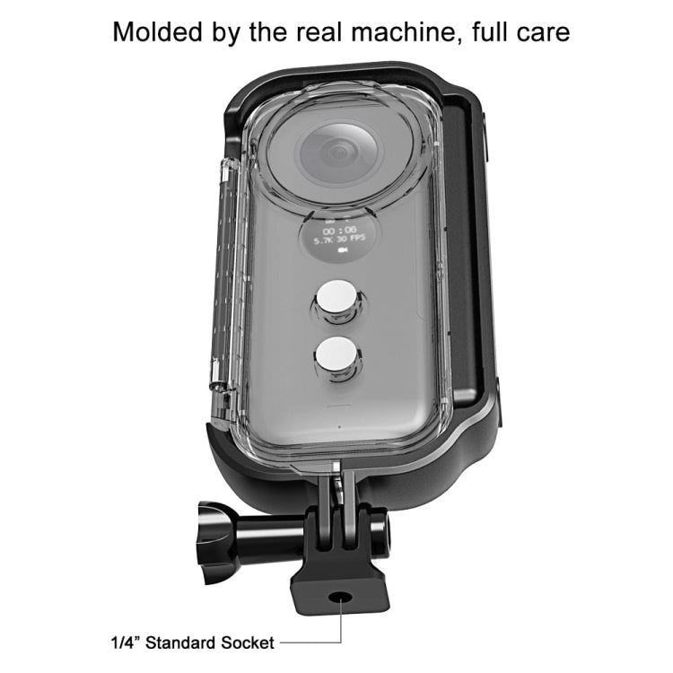 PULUZ 30m Underwater Waterproof Housing Protective Case for Insta360 ONE X, with Buckle Basic Mount & Screw - HoMEdemic™ 