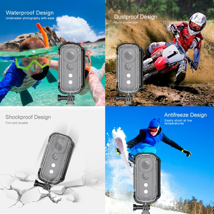 PULUZ 30m Underwater Waterproof Housing Protective Case for Insta360 ONE X, with Buckle Basic Mount & Screw - HoMEdemic™ 