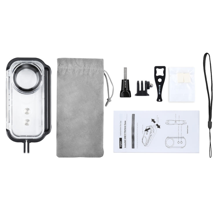 PULUZ 30m Underwater Waterproof Housing Protective Case for Insta360 ONE X, with Buckle Basic Mount & Screw - HoMEdemic™ 