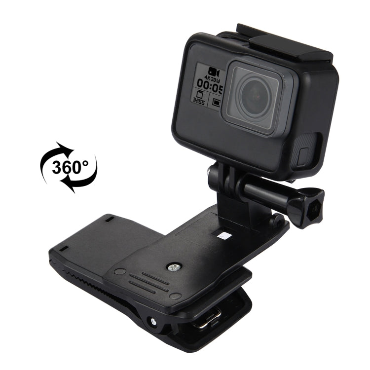 PULUZ 360 Degree Rotating Backpack Hat Rec-mounts Quick Release Clamp Mount for GoPro, Insta360, DJI and Other Action Cameras - HoMEdemic™ 