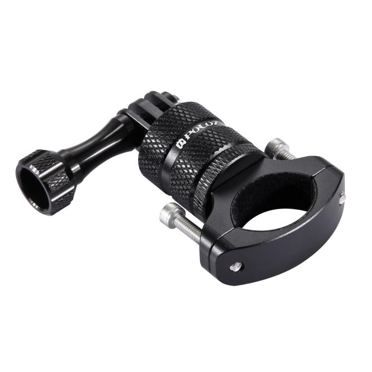 PULUZ 360 Degree Rotation Bike Aluminum Handlebar Adapter Mount with Screw for GoPro, Insta360, DJI and Other Action Cameras(Black) - HoMEdemic™ 