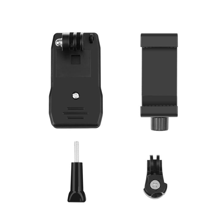 PULUZ 4 in 1 360 Degree Rotating Backpack Hat QR Clip Rec-mounts with Phone Clamp Kit - HoMEdemic™ 