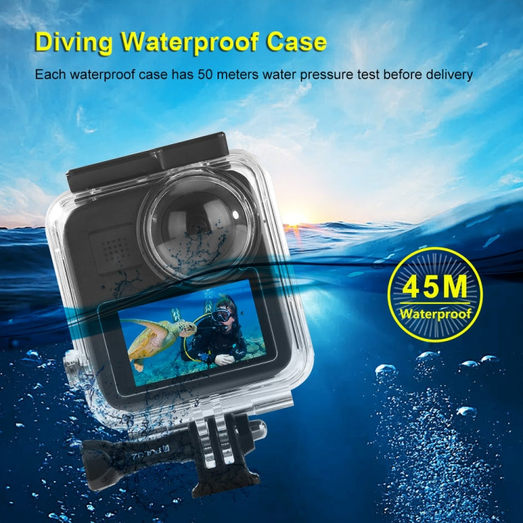 PULUZ 45m Underwater Waterproof Housing Diving Case for GoPro MAX, with Buckle Basic Mount & Screw - HoMEdemic™ 