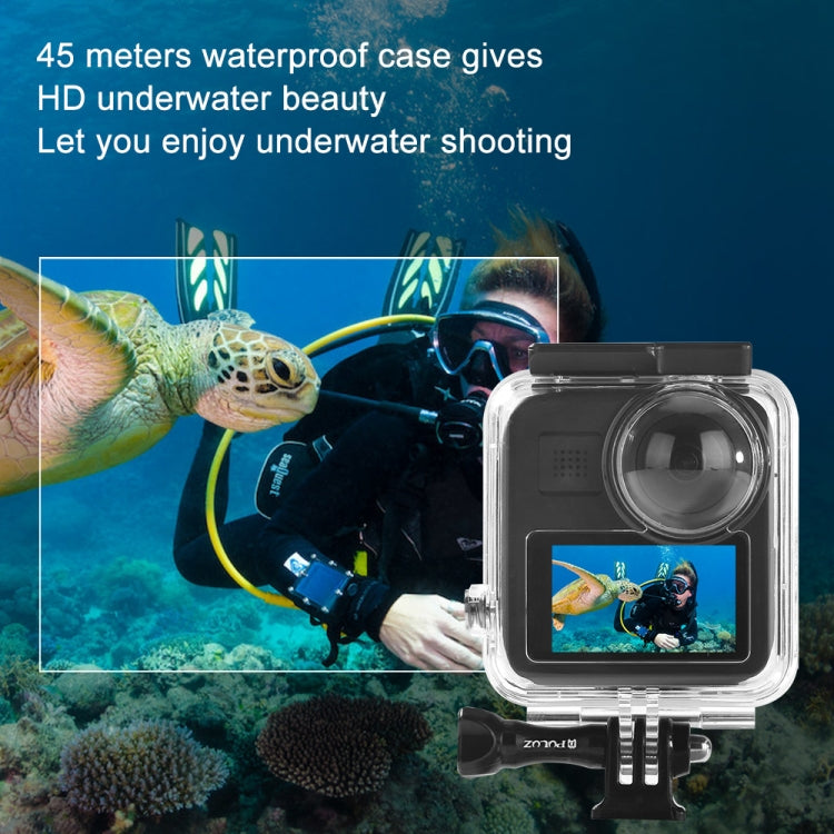 PULUZ 45m Underwater Waterproof Housing Diving Case for GoPro MAX, with Buckle Basic Mount & Screw - HoMEdemic™ 