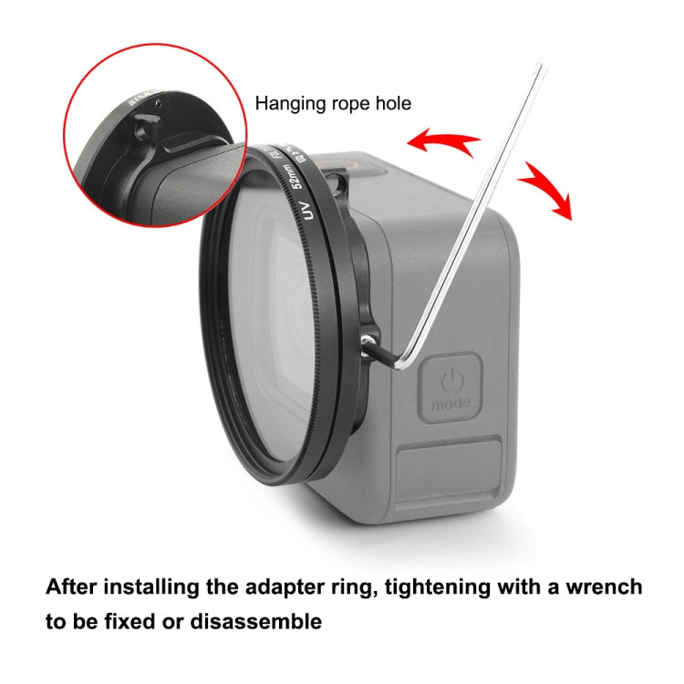 PULUZ 52mm UV Lens Filter for GoPro HERO12 Black /11 Black Mini /11 Black /10 Black /9 Black, with Adapter Ring - HoMEdemic™ 