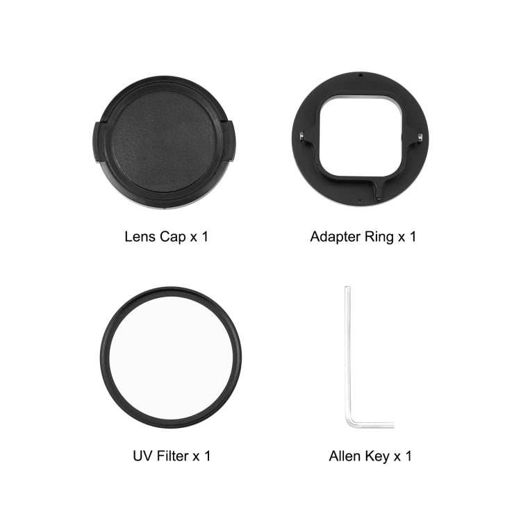 PULUZ 52mm UV Lens Filter for GoPro HERO12 Black /11 Black Mini /11 Black /10 Black /9 Black, with Adapter Ring - HoMEdemic™ 