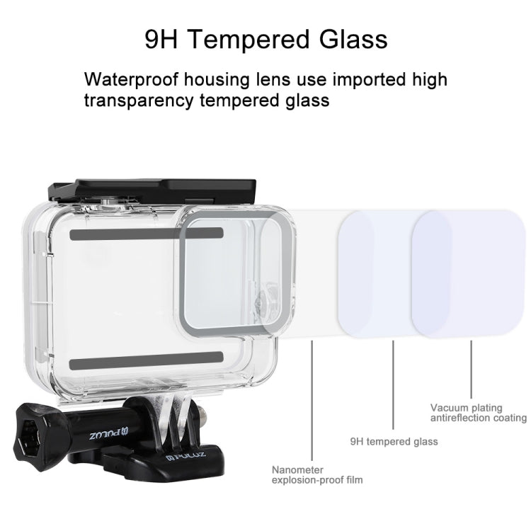 PULUZ 60m Underwater Depth Diving Case Waterproof Camera Housing for GoPro HERO8 Black - HoMEdemic™ 
