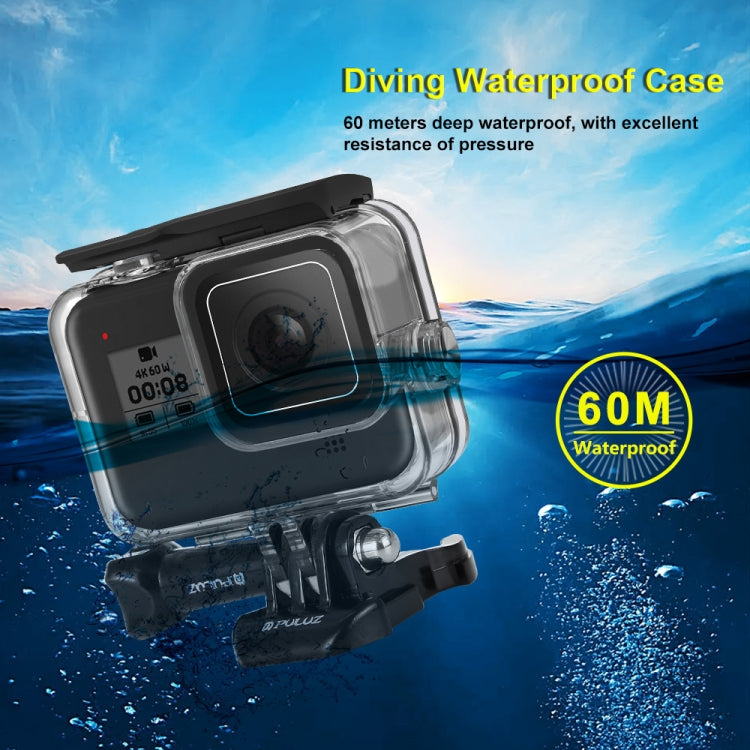 PULUZ 60m Underwater Depth Diving Case Waterproof Camera Housing for GoPro HERO8 Black - HoMEdemic™ 