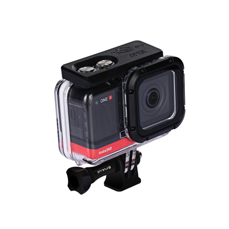 PULUZ 60m Underwater Depth Diving Case Waterproof Camera Housing for Insta360 ONE R 4K Wide-angle Edition(Transparent) - HoMEdemic™ 
