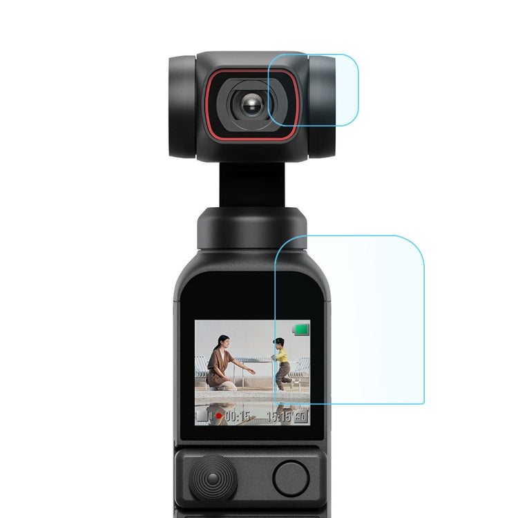 PULUZ 9H 2.5D HD Tempered Glass Lens Protector + Screen Film for DJI OSMO Pocket 2 - HoMEdemic™ 
