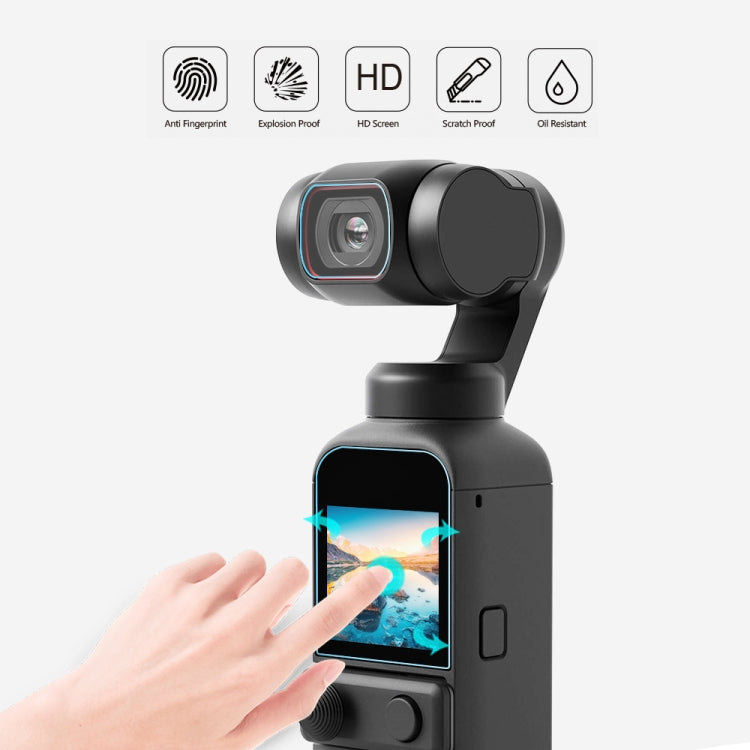 PULUZ 9H 2.5D HD Tempered Glass Lens Protector + Screen Film for DJI OSMO Pocket 2 - HoMEdemic™ 