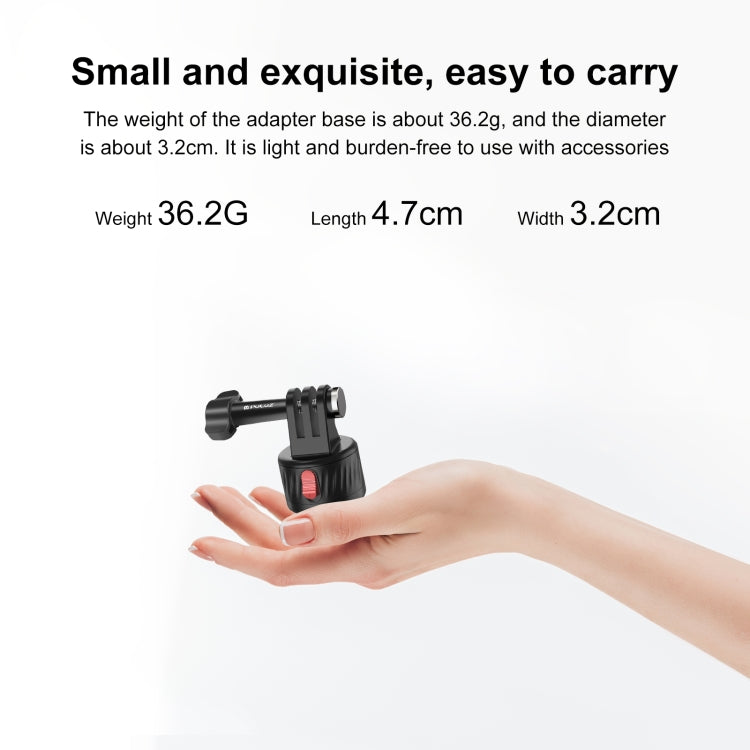 PULUZ Action Camera 1/4 inch Magnetic Base Adapter (Black) - HoMEdemic™ 