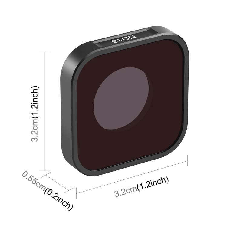 PULUZ Action Camera ND16 Lens Filter For GoPro HERO13 Black /12 Black /11 Black /11 Black Mini /10 Black /9 Black - HoMEdemic™ 