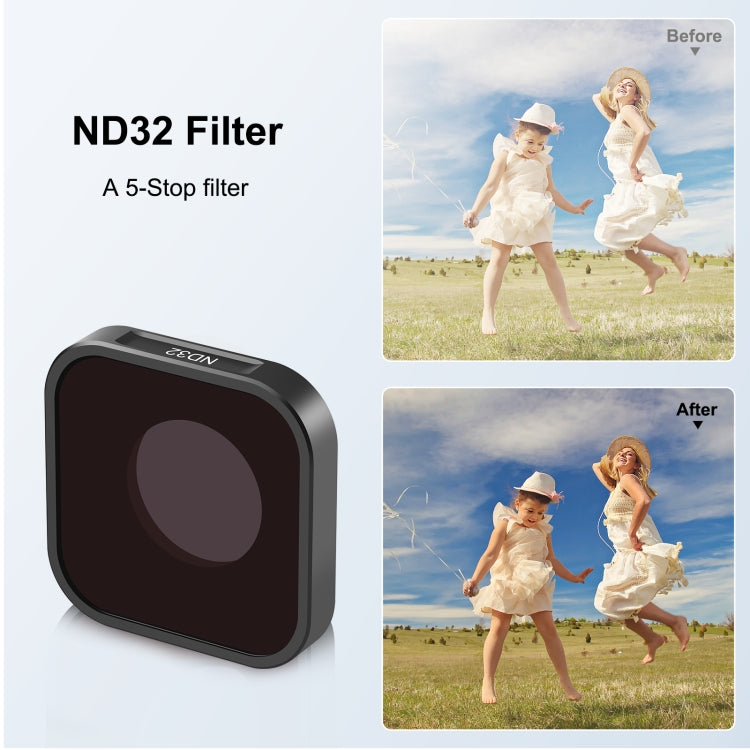 PULUZ Action Camera ND32 Lens Filter For GoPro HERO13 Black /12 Black /11 Black /11 Black Mini /10 Black /9 Black - HoMEdemic™ 