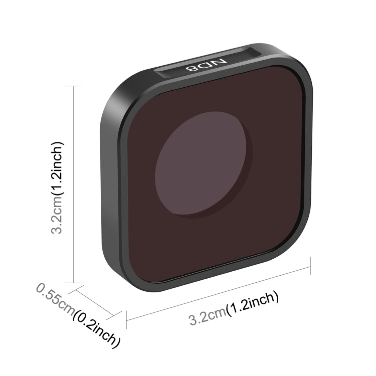 PULUZ Action Camera ND8 Lens Filter For GoPro HERO13 Black /12 Black /11 Black /11 Black Mini /10 Black /9 Black - HoMEdemic™ 
