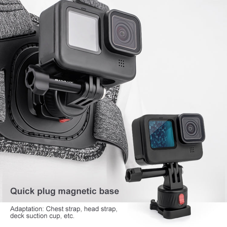 PULUZ Action Camera Quick Release Magnetic Base Adapter (Black) - HoMEdemic™ 