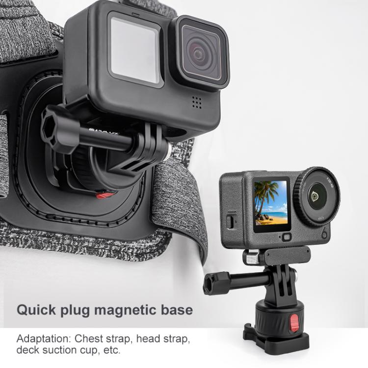 PULUZ Action Camera Quick Release Magnetic Base Adapter (Black) - HoMEdemic™ 