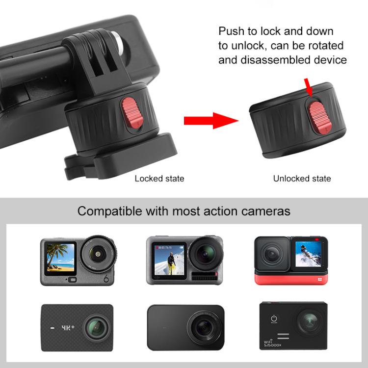 PULUZ Action Camera Quick Release Magnetic Base Adapter (Black) - HoMEdemic™ 