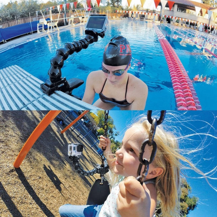 PULUZ Action Sports Cameras Jaws Flex Clamp Mount for GoPro, Insta360, DJI and Other Action Cameras - HoMEdemic™ 