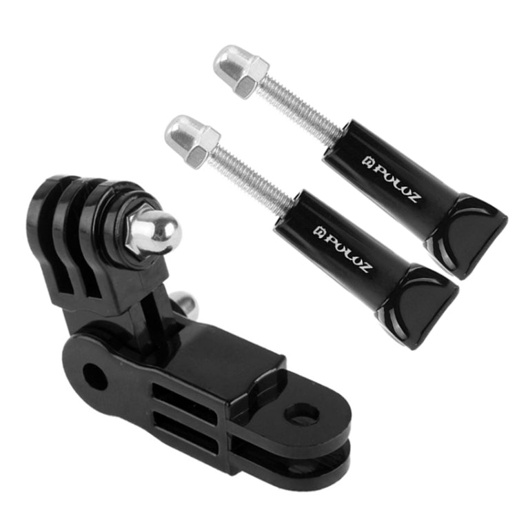 PULUZ Adjustable 3-Way Pivot Arm with 2 Long Screws for PULUZ Action Sports Cameras Jaws Flex Clamp Mount for GoPro, Insta360, DJI and Other Action Cameras - HoMEdemic™ 