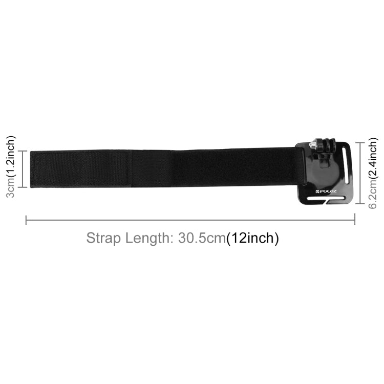 PULUZ Adjustable Wrist Strap Mount for GoPro, Insta360, DJI and Other Action Cameras, Strap Length: 28.5cm - HoMEdemic™ 