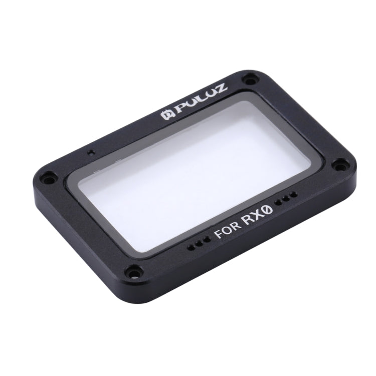 PULUZ Aluminum Alloy Flame + Tempered Glass Lens Protector for Sony RX0 / RX0 II, with Screws and Screwdrivers(Black) - HoMEdemic™ 