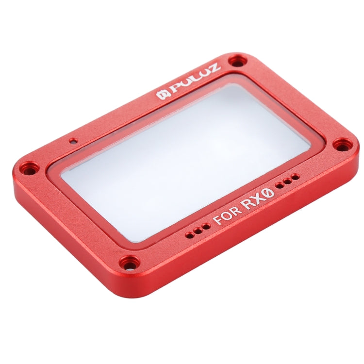 PULUZ Aluminum Alloy Flame + Tempered Glass Lens Protector for Sony RX0 / RX0 II, with Screws and Screwdrivers(Red) - HoMEdemic™ 