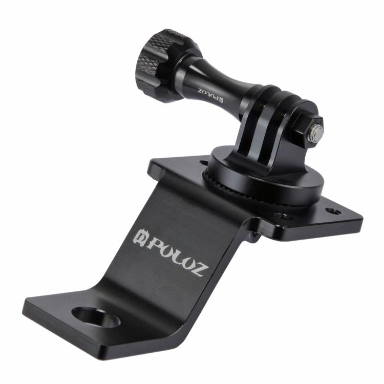 PULUZ Aluminum Alloy Motorcycle Fixed Holder Mount with Tripod Adapter & Screw for GoPro, Insta360, DJI and Other Action Cameras(Black) - HoMEdemic™ 