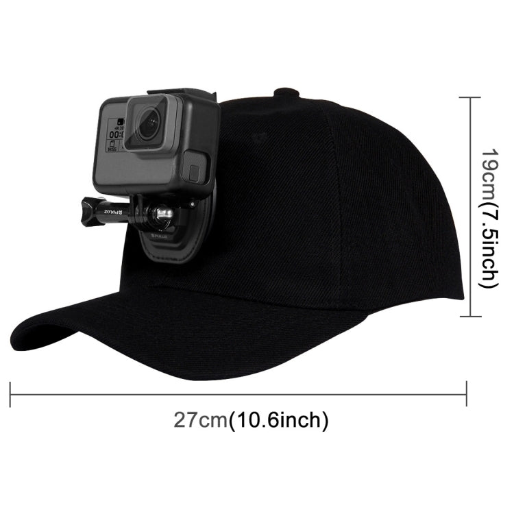 PULUZ Baseball Hat with J-Hook Buckle Mount & Screw for GoPro, DJI OSMO Action and Other Action Cameras(Black) - HoMEdemic™ 