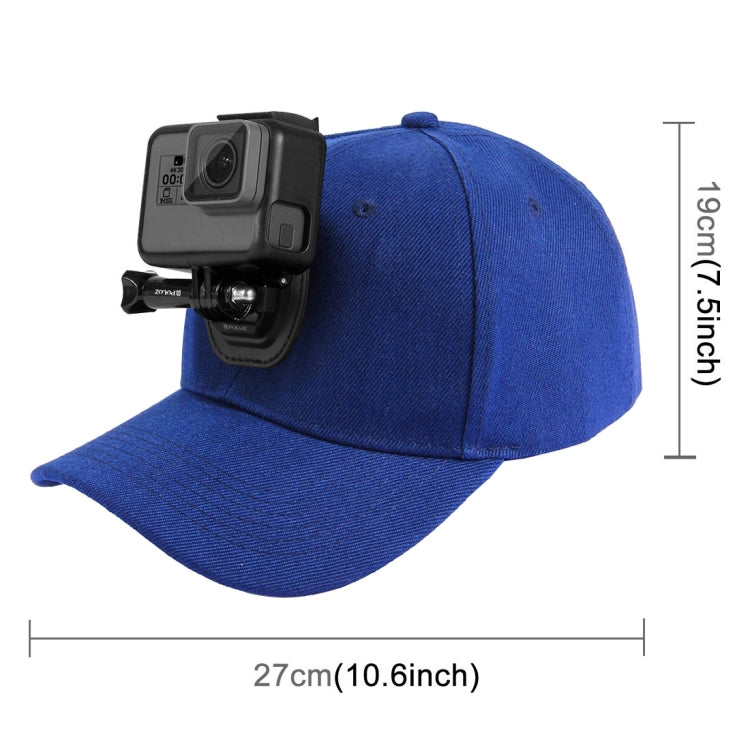PULUZ Baseball Hat with J-Hook Buckle Mount & Screw for GoPro, DJI OSMO Action and Other Action Cameras(Blue) - HoMEdemic™ 