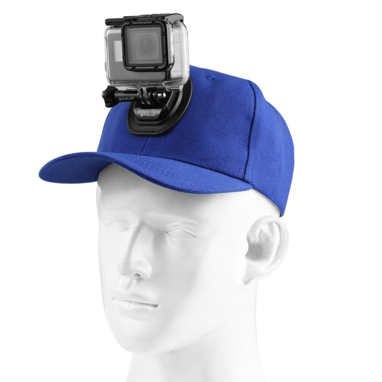 PULUZ Baseball Hat with J-Hook Buckle Mount & Screw for GoPro, DJI OSMO Action and Other Action Cameras(Blue) - HoMEdemic™ 
