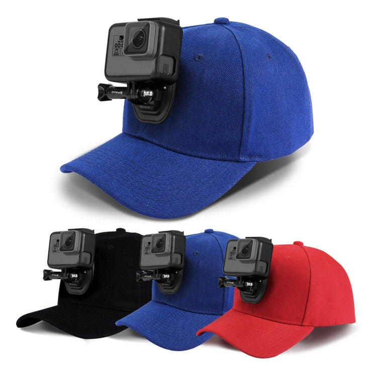 PULUZ Baseball Hat with J-Hook Buckle Mount & Screw for GoPro, DJI OSMO Action and Other Action Cameras(Blue) - HoMEdemic™ 