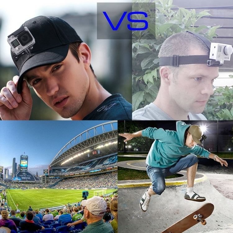 PULUZ Baseball Hat with J-Hook Buckle Mount & Screw for GoPro, DJI OSMO Action and Other Action Cameras(Red) - HoMEdemic™ 