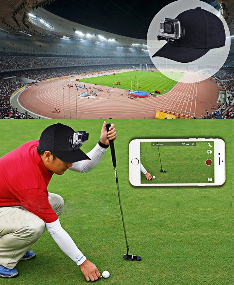 PULUZ Baseball Hat with J-Hook Buckle Mount & Screw for GoPro, DJI OSMO Action and Other Action Cameras(Red) - HoMEdemic™ 