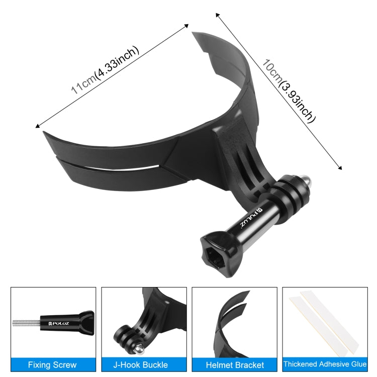 PULUZ Bending Action Camera Motorcycle Helmet Chin Mount (Black) - HoMEdemic™ 