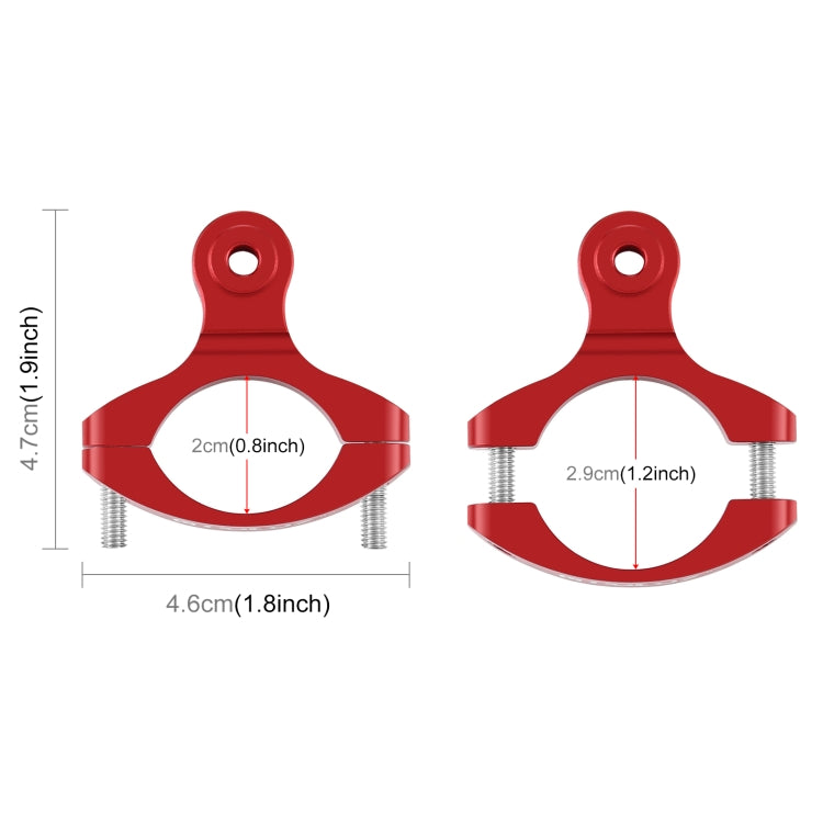 PULUZ Bike Handlebar Adapter Aluminum Mount for GoPro, Insta360, DJI and Other Action Cameras(Red) - HoMEdemic™ 