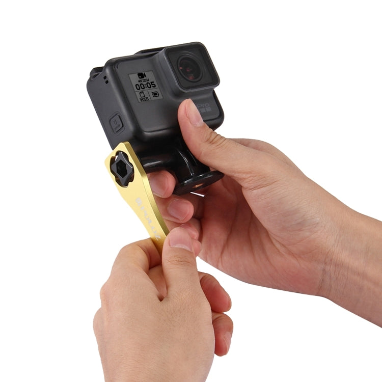 PULUZ CNC Aluminum Alloy Tighten Screw Cap Wrench Tool for GoPro Hero11 Black / HERO10 Black / HERO9 Black / HERO8 Black / HERO7 /6 /5 /5 Session /4 Session /4 /3+ /3 /2 /1, Xiaoyi and Other Action Cameras(Gold) - HoMEdemic™ 