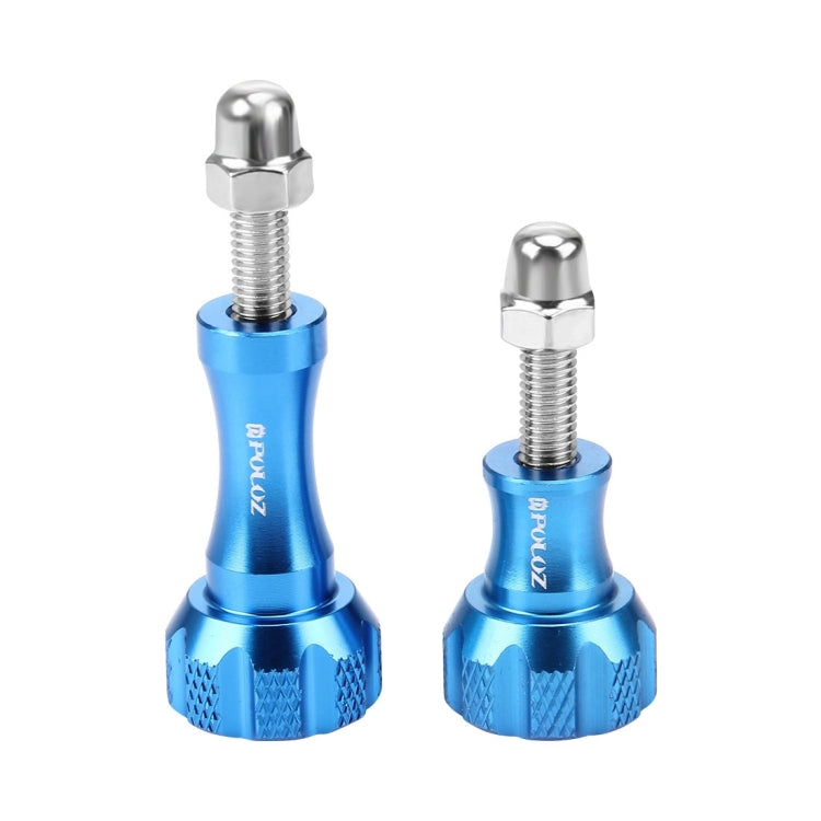 PULUZ CNC Aluminum Thumb Knob Stainless Bolt Nut Screw Set for GoPro, Insta360, DJI and Other Action Cameras(Blue) - HoMEdemic™ 